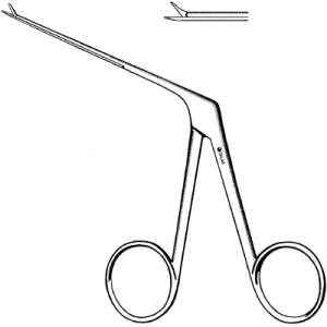 Sklar Bellucci Micro Scissors, Straight, Ebony 3'
