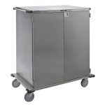 Lakeside Closed Case Cart, Stainless Steel Shelf, 36' Shelf, 54' Tall