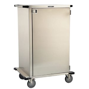 Lakeside Closed Case Cart, Stainless Steel Shelf, 18' Shelf, 54' Tall