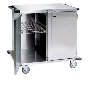 Lakeside Closed Case Cart, Stainless Steel Shelf, 18' Shelf, 54' Tall