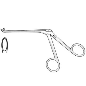 Sklar Blakesley Thru-Cut Forceps, Angled Right, 3.5mm Jaw - 4-3/4'