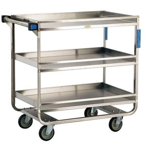 Lakeside Heavy Duty, 3 Shelf, Medium Guard Rail Cart