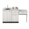 Clinton 42' Base Cabinet Set with 3 Doors, 3 Drawers and Desk