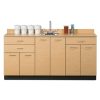 Clinton 72' Base Cabinet with 6 Doors and 3 Drawers