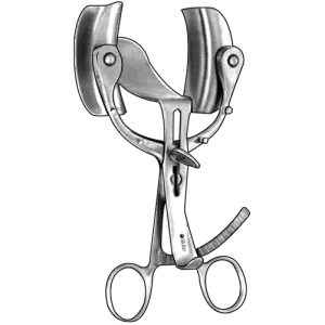 Sklar Legueu Bladder Retractor, Complete, with Swivel Lateral Blades 30mm x 63mm, 1 Center Blade 20mm x 85mm, Spread 70mm