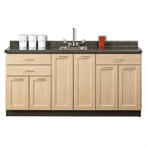 Clinton Fashion Finish 72' Base Cabinet with Doors and Drawers