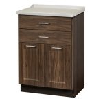 Clinton 8822-F Fashion Finish, Molded Top Treatment Cabinet with 2 Doors & 2 Drawers
