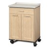 Clinton 8921-AF Fashion Finish Mobile Treatment Cabinet w/ 2 Doors & 1 Drawer