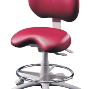 Brewer 9000BFRST Dental Stool w/ Adjustable Footring (Stitched Upholstery)
