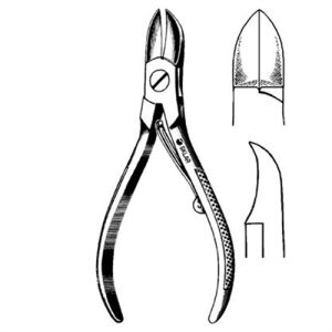 Sklar Merit Sterile Nail Nipper, Stainless Steel, Concave Blade, Folding Spring - 4-1/2'