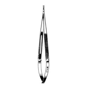 Sklar Micro Surgery Needle Holder Straight, Round Handle without Lock, 0.6mm - 6'