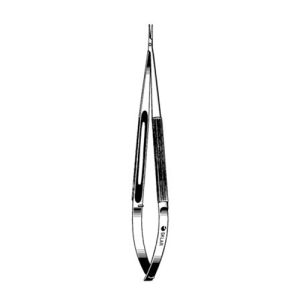 Sklar Micro Surgery Needle Holder, Straight, Round Handle with Lock, 0.6mm - 6'