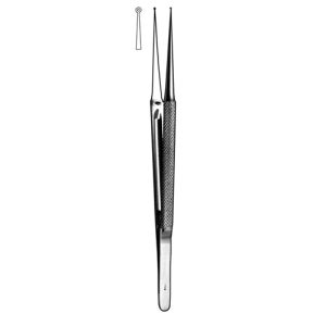 Sklar Micro Ring Forceps, Diamond 2mm x 1mm Ring Straight Tip 8.25'