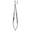 Sklar 7' Titanium Castroviejo Needle Holder Straight, Round Handle with Catch, 11mm x 0.8mm Diamond Jaw