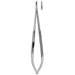 Sklar 7' Titanium Castroviejo Needle Holder Straight, Round Handle with Catch, 11mm x 0.8mm Diamond Jaw