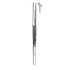 Sklar Micro Dressing Forceps with Diamond Jaws, Curved, 6mm x 0.7mm Jaw - 8-1/4'