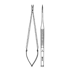 Sklar Micro Surgery Scissors Angled '90В° Flat Handle - 7-1/8'