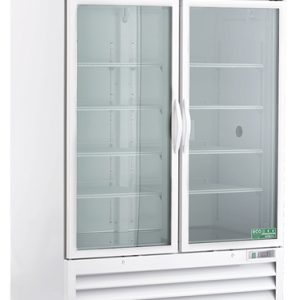49 Cu Ft ABS Standard Double Swing Glass Door Chromatography Refrigerator - Hydrocarbon (Medical Grade) (Temperature Range: 1°C to 10°C)