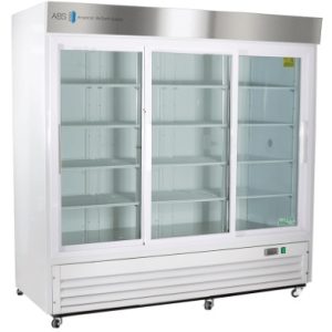 69 Cu Ft ABS Standard Triple Sliding Glass Door Chromatography Refrigerator - Hydrocarbon (Medical Grade) (Temperature Range: 1°C to 10°C)