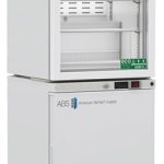 10 cu ft ABS Glass Door Refrigerator & Solid Door Freezer Combination - Hydrocarbon (Medical Grade) (Temperature Range: Refrigerator: 2° to 8°C, Freezer: -15° to -25°C)