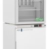 10 cu ft ABS Glass Door Refrigerator & Solid Door Freezer Combination - Hydrocarbon (Medical Grade) (Temperature Range: Refrigerator: 2° to 8°C, Freezer: -27° to -33°C)
