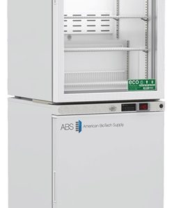 10 cu ft ABS Glass Door Refrigerator & Solid Door Freezer Combination - Hydrocarbon (Medical Grade) (Temperature Range: Refrigerator: 2° to 8°C, Freezer: -37°C to -43°C)