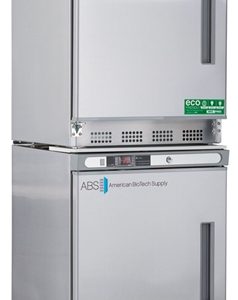 9 cubic foot ABS Premier Refrigerator & Freezer Combination Stainless Steel, Left Handed - Hydrocarbon (Medical Grade) (Temperature Range: Refrigerator: 1° to 10°C, Freezer: -15° to -25°)