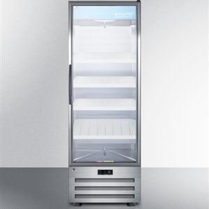 AccuCold 14 cu ft Glass Door Pharmacy Storage Refrigerator, Right Hand Door - Auto Defrost (Temperature Range: 2°C to 8°C)