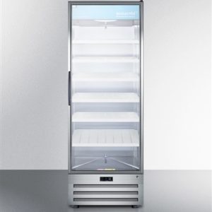AccuCold 17 cu ft Glass Door Pharmacy Storage Refrigerator, Right Hand Door - Auto Defrost (Temperature Range: 2°C to 8°C)