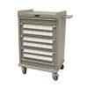Harloff Medication Cart, Optimal 36 Bin, Aluminum Cassette with Key Lock