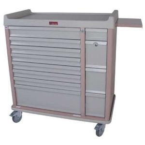 Harloff AL420BOX Medication Cart, Aluminum, 420 Unit Dose