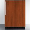 4.8 cu ft ADA Built-in Undercounter Refrigerator w/ Panel Ready Door & Black Cabinet (General Purpose) (Temperature Range: 2єC to 8єC)