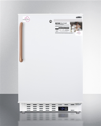 AccuCold 2.68 cu ft Built-In MOMCUBE™ All-Freezer w/ Copper Handle, ADA Compliant, Breast Milk Freezer (Temperature Range: -13єF to 5єF) 1 AccuCold 2.68 cu ft Built-In MOMCUBE™ All-Freezer w/ Copper Handle, ADA Compliant, Breast Milk Freezer (Temperature Range: -13єF to 5єF)