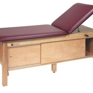 AM618 Wood Treatment Table w/ Adjustable Back and Enclosed Cabinet