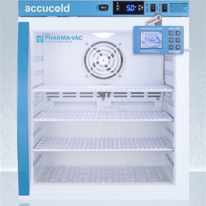 Accucold 1 cu ft Compact Vaccine Refrigerator w/ Glass Door & Digital Data Logger (Temperature Range: 2єC to 8єC)
