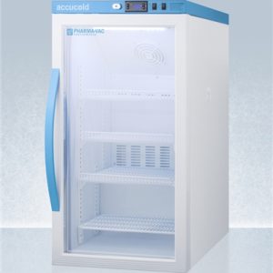 Accucold 3 cu ft Counter Height Vaccine Refrigerator w/ Glass Door (Temperature Range: 2°C to 8°C)