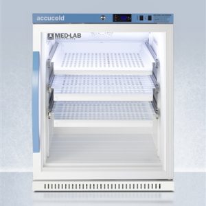 Accucold ARG6MLDR 6 cu ft Laboratory Refrigerator w/ Glass Door & Removable Drawer