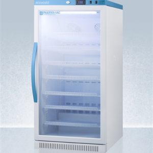 Accucold 8 cu ft Upright Vaccine Refrigerator w/ Glass Door (Temperature Range: 2°C to 8°C)