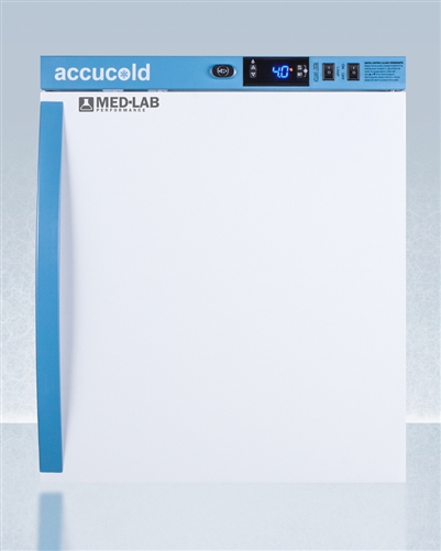 AccuCold ARS1ML Compact Laboratory Refrigerator w/ Solid Door 1 AccuCold ARS1ML Compact Laboratory Refrigerator w/ Solid Door