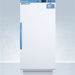 AccuCold ARS8MLDL2B 8 cu ft Upright Laboratory Refrigerator w/ Solid Door & Digital Data Logger (Temperature Range: 2єC to 10єC)