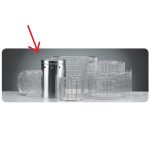 Large Vertical Solid Stainless Steel Container (Basket) for 2840ELV/C