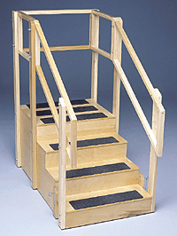 Bailey Training Stairs, 30' Wide, 3-Sided