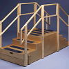 Bailey Training Stairs, 30' Wide, Straight, Raised Height