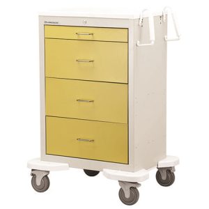 Lakeside 4 Drawer Medical Isloation Cart Key with Lock
