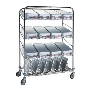 Pedigo Instrument Container Wash Cart
