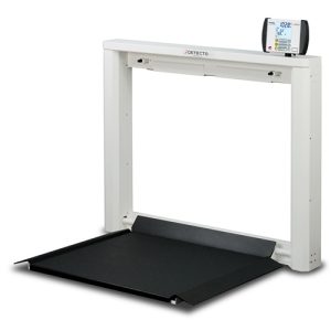 Detecto Wheelchair Scale - Digital - Wall Mount - Fold Down Platform