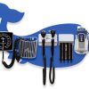 Pediatric Wallboard-Mounted Diagnostic Station with Ophthalmoscope, Otoscope, Specula Dispenser, Aneroid, Oral Thermometer