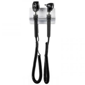 Direct-Mount Diagnostic Station with Coaxial Ophthalmoscope and Fiber Optic Otoscope - HALOGEN