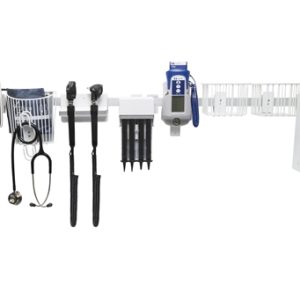 Rail-Mounted Diagnostic Station with Integrated Storage