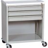 Harloff Treatment Cart, Three Drawers, Bottom Storage Compartment with Key Lock